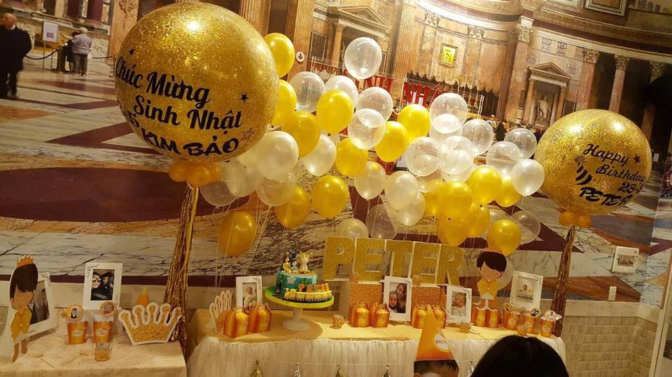 dịch vụ trang trí thôi nôi ở nhà hàng