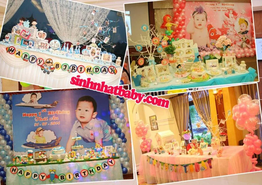 trang trí bàn lưu niệm sinh nhật