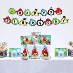 Set trang trí sinh nhật giá rẻ Angry Birds