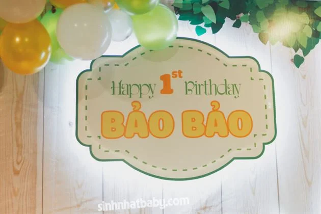 Bảng tên sinh nhật bé trai