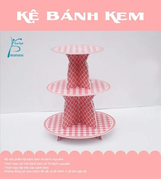bia-ke-banh-kem-mau-hong-luoi Bộ kệ bánh kem màu hồng lưới