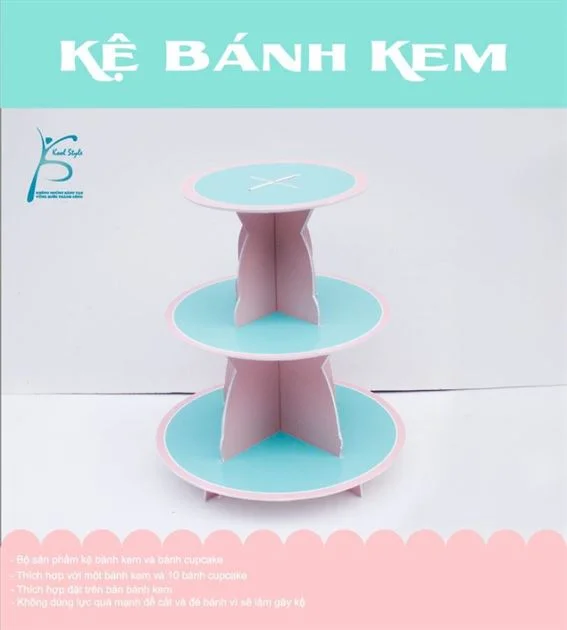 bia-ke-banh-kem-mau-hong-xanh-min Bộ kệ bánh kem màu hồng xanh min