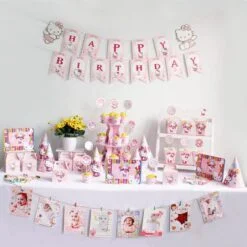 Bộ phụ kiện sinh nhật bé gái KITTY