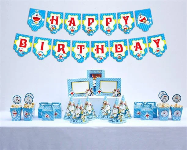 bo-set-phu-kien-sinh-nhat-doraemon Set trang trí sinh nhật Doraemon