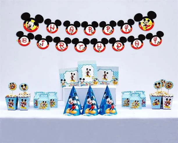 bo-set-phu-kien-sinh-nhat-mickey Set trang trí sinh nhật Mickey