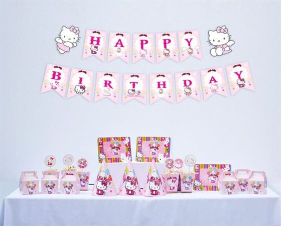 Set trang trí sinh nhật Kitty