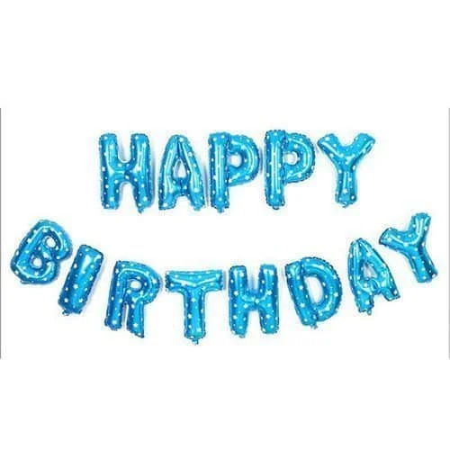 bong bong chu happybirthday mau xanh cham bi bong bong chu happybirthday mau xanh cham bi