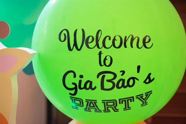 bong bóng jumbo sinh nhật bé trai