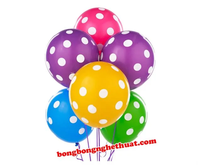 Bong Bóng Chấm Bi Đủ Màu