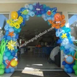 Cổng Bong Bóng Sinh Nhật Đại Dương Xanh