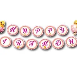 Tem dây chữ happy birthday bé gái tuổi gà