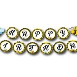 Tem dây chữ Happy Birthday bé Ong