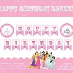Dây Chữ Happy Birthday Công Chúa