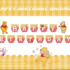 Dây Chữ Happy Birthday Gấu Pooh