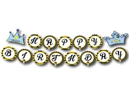 day-chu-happy-birthday-hoang-tu-mau-vang-den-1 Dây chữ Happy Brthday Hoàng tử màu vàng đen