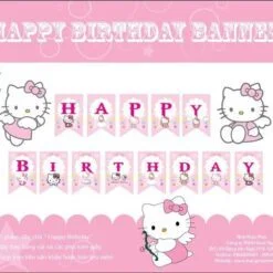 Dây Chữ Happy Birthday Kitty