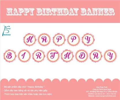 day-chu-happy-birthday-mau-hong-luoi Dây chữ Happy Birthday màu hồng lưới