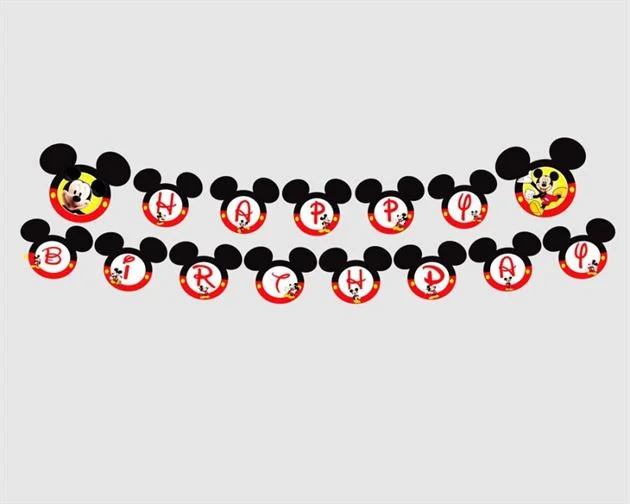 day-chu-happy-birthday-mickey Dây chữ happy Birthday Mickey