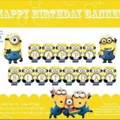 Dây Chữ Happy Birthday  Minion
