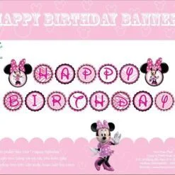 Dây Chữ Happy Birthday Minnie