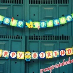 Dây Chữ Happy Birthday vải nỉ 1