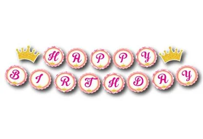 day-chu-happy-birthday-vuong-mien-be-gai-mau-hong-luoi Dây chữ Happy Birthday vương miện bé gái màu hồng lưới
