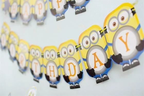 day-chu-sinh-nhat-9991 dây chữ chủ đề Minion