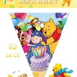 Dây Cờ Sinh Nhật Gấu Pooh
