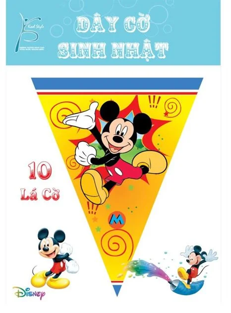 day-co-sinh-nhat-mickey-9957 Dây Cờ Sinh Nhật Mickey