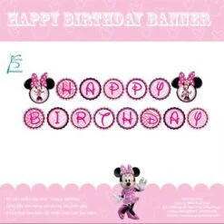 Dây chữ Happy Birthday Chủ Đề Minnie