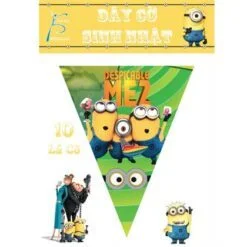 Dây Cờ Sinh Nhật chủ đề Minion