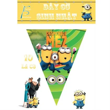 daycosinhnhatminion-8966 Dây Cờ Sinh Nhật chủ đề Minion