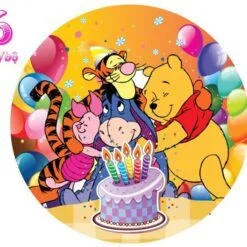 Đĩa Giấy Sinh Nhật Gấu Pooh