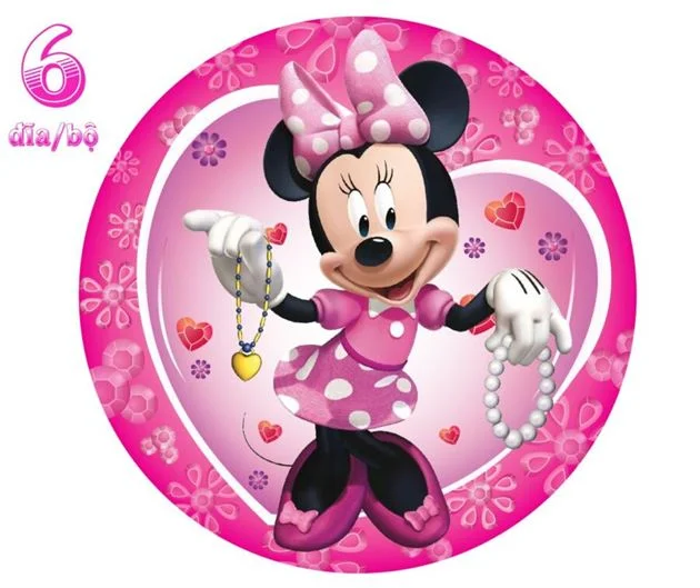 dia-giay-sinh-nhat-minnie-2058-1 Đĩa Giấy Sinh Nhật Minnie