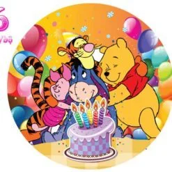 Đĩa Giấy Sinh Nhật Chủ Đề Gấu Pooh