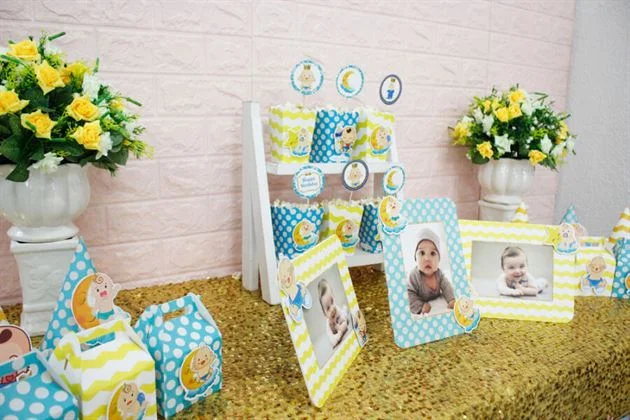 do-phu-kien-trang-tri-sinh-nhat-set-mini-baby-boy-xanh-min-vang Set mini Baby Boy màu xanh min vàng