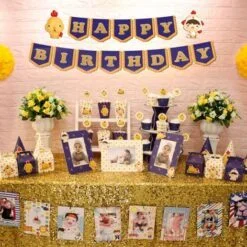 Full set bé trai tuổi gà màu xanh hoàng gia