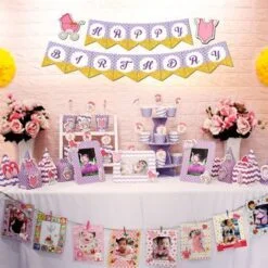 Full set baby girl màu tím chấm bi