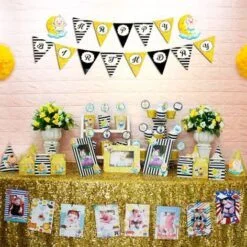 Full set Baby Boy màu đen kim tuyến