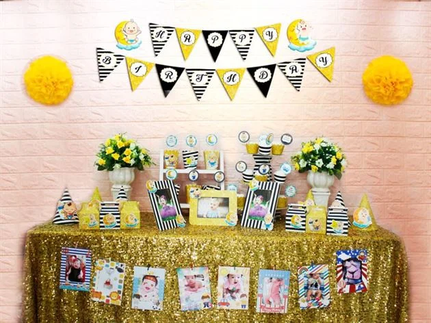 full-set-phu-kien-sinh-nhat-den-kim-tuyen-baby-boy Full set Baby Boy màu đen kim tuyến