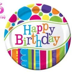 Đĩa giấy sinh nhật chủ đề Happy Birthday