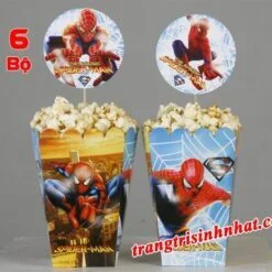 Hộp Đựng Bắp Rang Bơ chủ đề Spiderman