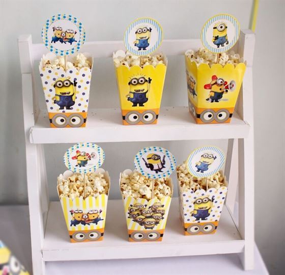 Hộp Đựng Bắp Rang Bơ chủ đề Minion