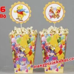 Hộp Đựng Bắp Rang Bơ chủ đề Gấu Pooh