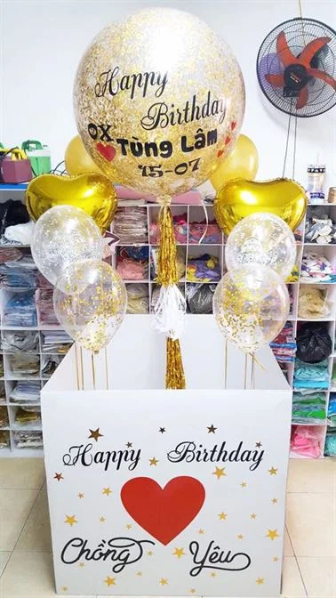 hop qua bong bay hộp quà bóng bay