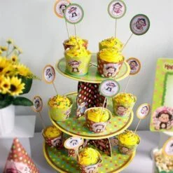 Kệ bánh kem bé gái Tuổi Khỉ