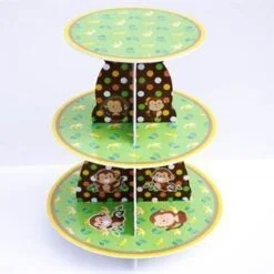 Kệ bánh kem bé trai Tuổi Khỉ