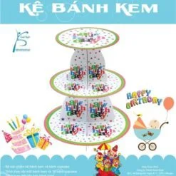 Kệ Bánh Kem Sinh Nhật Happy Birthday