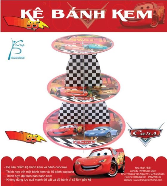 Kệ Bánh Kem Sinh Nhật Mc Queen