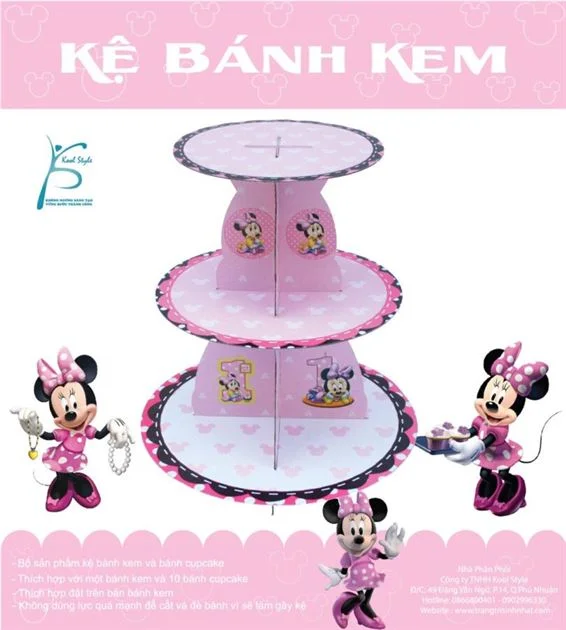 ke-banh-kem-sinh-nhat-minnie-6580 Kệ Bánh Kem Sinh Nhật Chủ Đề Minnie